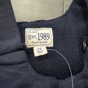 PLACE Navy Blue Kids Snow Pants Bib  2T